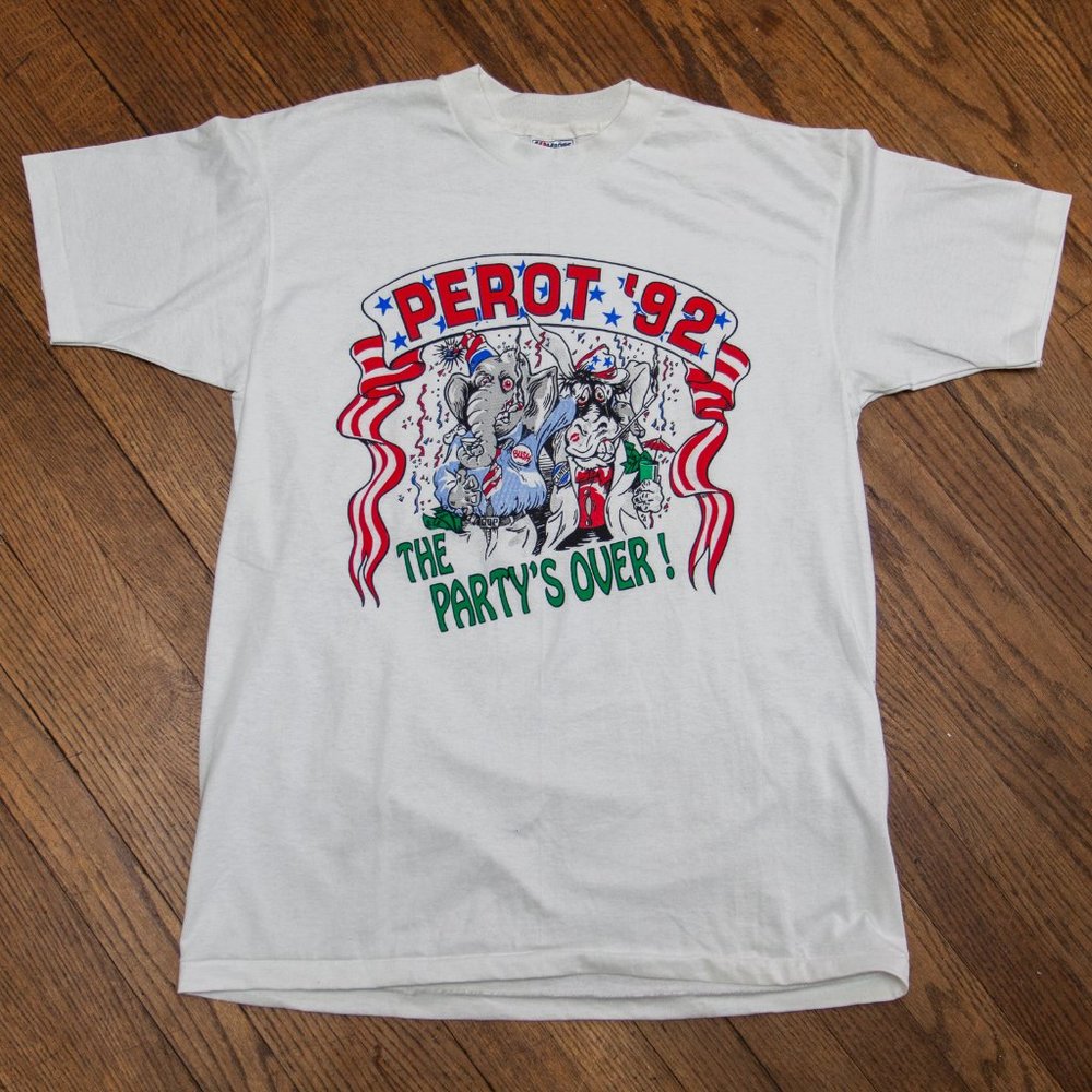 Vintage 1992 Ross Perot Campaign T-Shirt L